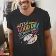 It's A Good Day To Make Some Art Artist Drawing Teacher Men's V-Neck T-Shirt, funny gift It's A Good Day To Make Some Art Artist Drawing Teacher Men's V-Neck T-Shirt, funny gift