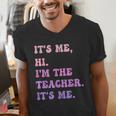 It's Me Hi I'm The TEACHER It's Me Teacher Educator Men's V-Neck T-Shirt, funny gift It's Me Hi I'm The TEACHER It's Me Teacher Educator Men's V-Neck T-Shirt, funny gift
