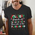 Jolliest Bunch Of Teachers Aides This Side Of The Playground Men's V-Neck T-Shirt, funny gift Jolliest Bunch Of Teachers Aides This Side Of The Playground Men's V-Neck T-Shirt, funny gift