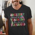Jolliest Bunch Of Teachers This Side Of The Playground X-Mas Men's V-Neck T-Shirt, funny gift Jolliest Bunch Of Teachers This Side Of The Playground X-Mas Men's V-Neck T-Shirt, funny gift