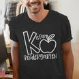 K Is For Kindergarten Kindergarten Teacher Men Women Girls Kids Men's V-Neck T-Shirt, funny gift K Is For Kindergarten Kindergarten Teacher Men Women Girls Kids Men's V-Neck T-Shirt, funny gift