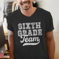 Kids Teacher Sixth Grade Retro Back To School Team 6th Grade Men's V-Neck T-Shirt, funny gift Kids Teacher Sixth Grade Retro Back To School Team 6th Grade Men's V-Neck T-Shirt, funny gift
