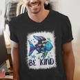 Be Kind Rainbow Fish Teacher Life Back To School Teaching Men Women Men's V-Neck T-Shirt, funny gift Be Kind Rainbow Fish Teacher Life Back To School Teaching Men Women Men's V-Neck T-Shirt, funny gift