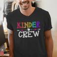 Kinder Crew Kindergarten Teacher 1st Day Of School Men's V-Neck T-Shirt, funny gift Kinder Crew Kindergarten Teacher 1st Day Of School Men's V-Neck T-Shirt, funny gift