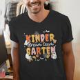 Kindergarten Dream Ghost Team Fall Halloween Spooky Teachers Men's V-Neck T-Shirt, funny gift Kindergarten Dream Ghost Team Fall Halloween Spooky Teachers Men's V-Neck T-Shirt, funny gift