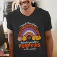Kindergarten Teacher Pumpkin Patch Cute Men's V-Neck T-Shirt, funny gift Kindergarten Teacher Pumpkin Patch Cute Men's V-Neck T-Shirt, funny gift