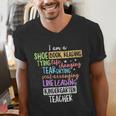 I Am A Kindergarten Teacher Shirt Creative Men's V-Neck T-Shirt, funny gift I Am A Kindergarten Teacher Shirt Creative Men's V-Neck T-Shirt, funny gift
