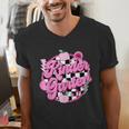 Kindergarten Teacher Women Checkered First Day Of School Men's V-Neck T-Shirt, funny gift