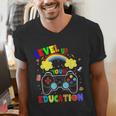 Level Up Your Education Gaming Inspired Teacher Gamers For Men Women Kids Men's V-Neck T-Shirt, funny gift Level Up Your Education Gaming Inspired Teacher Gamers For Men Women Kids Men's V-Neck T-Shirt, funny gift
