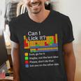 Can I Lick It Periodic Table Chemistry Teachers Men's V-Neck T-Shirt, funny gift Can I Lick It Periodic Table Chemistry Teachers Men's V-Neck T-Shirt, funny gift