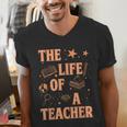 The Life Of A Teacher Back To School Women Men Men's V-Neck T-Shirt, funny gift The Life Of A Teacher Back To School Women Men Men's V-Neck T-Shirt, funny gift