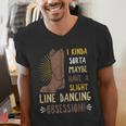 Line Dancing Choreographed Group Dancer Dance Teacher Men's V-Neck T-Shirt, funny gift Line Dancing Choreographed Group Dancer Dance Teacher Men's V-Neck T-Shirt, funny gift