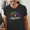 Literacy Squad Reading Teacher Interventionist Specialist Men's V-Neck T-Shirt, funny gift Literacy Squad Reading Teacher Interventionist Specialist Men's V-Neck T-Shirt, funny gift