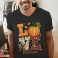 Love Preschool Teacher Turkey Thanksgiving Autumn Fall Men's V-Neck T-Shirt, funny gift Love Preschool Teacher Turkey Thanksgiving Autumn Fall Men's V-Neck T-Shirt, funny gift