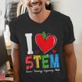 I Love STEM Student Teacher 1st Day Of School Back To School Men's V-Neck T-Shirt, funny gift I Love STEM Student Teacher 1st Day Of School Back To School Men's V-Neck T-Shirt, funny gift