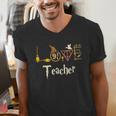 Love Teacher Wizards Back To School Halloween Men's V-Neck T-Shirt, funny gift Love Teacher Wizards Back To School Halloween Men's V-Neck T-Shirt, funny gift