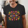 Maestra Cinco De Mayo Spanish Mexican Teacher Men's V-Neck T-Shirt, funny gift