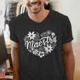 Maestra Spanish Teacher Men's V-Neck T-Shirt, funny gift Maestra Spanish Teacher Men's V-Neck T-Shirt, funny gift