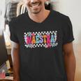 Maestra Teacher Spanish Back To School First Day Of School Men's V-Neck T-Shirt, funny gift