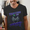 Marvel Teachers Are Super Heroes In Disguise Panther Men's V-Neck T-Shirt, funny gift