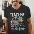 Matching Teachers Last Day Of School Teacher Besties Men's V-Neck T-Shirt, funny gift Matching Teachers Last Day Of School Teacher Besties Men's V-Neck T-Shirt, funny gift