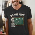 Do The Math 67 Meme Joke Halloween Skeleton Math Teacher Men's V-Neck T-Shirt, funny gift Do The Math 67 Meme Joke Halloween Skeleton Math Teacher Men's V-Neck T-Shirt, funny gift