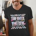 The Math Aint Mathin Meme Show Your Work Floral Math Teacher Men's V-Neck T-Shirt, funny gift