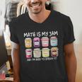 Math Is My Jam And I'm Here To Spread It Math Teacher Men's V-Neck T-Shirt, funny gift