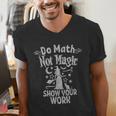 Do Math Not Magic Math Teacher Halloween Cat Witch Men's V-Neck T-Shirt, funny gift Do Math Not Magic Math Teacher Halloween Cat Witch Men's V-Neck T-Shirt, funny gift