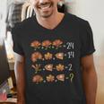 Math Number Thanksgiving Count Answer Pie Turkey Teacher Men's V-Neck T-Shirt, funny gift Math Number Thanksgiving Count Answer Pie Turkey Teacher Men's V-Neck T-Shirt, funny gift