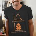 Math Statistics Normal Paranormal Distribution Teacher Men's V-Neck T-Shirt, funny gift Math Statistics Normal Paranormal Distribution Teacher Men's V-Neck T-Shirt, funny gift