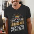 Math Teacher For Algebra Lovers Mathematics Men's V-Neck T-Shirt, funny gift