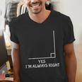 Math Teacher Joke Men Women Fun Best Math Quotes Men's V-Neck T-Shirt, funny gift