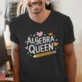 Mathematician And Mathematics Teacher Algebra Queen Men's V-Neck T-Shirt, funny gift Mathematician And Mathematics Teacher Algebra Queen Men's V-Neck T-Shirt, funny gift