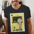 Mexican For Teachers El Maestro Men's V-Neck T-Shirt, funny gift Mexican For Teachers El Maestro Men's V-Neck T-Shirt, funny gift