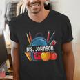 Ms Johnson Personalized Name Back To School Teacher For Men Women Kids Men's V-Neck T-Shirt, funny gift Ms Johnson Personalized Name Back To School Teacher For Men Women Kids Men's V-Neck T-Shirt, funny gift