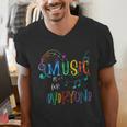 Music Is For Everyone Love For Music Teachers Men's V-Neck T-Shirt, funny gift Music Is For Everyone Love For Music Teachers Men's V-Neck T-Shirt, funny gift