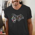 Music Is For Everyone Music Teacher Men's V-Neck T-Shirt, funny gift Music Is For Everyone Music Teacher Men's V-Neck T-Shirt, funny gift