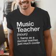 Music Teacher Definition Back To School First Day Men's V-Neck T-Shirt, funny gift Music Teacher Definition Back To School First Day Men's V-Neck T-Shirt, funny gift