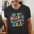 In My Music Teacher Era Back To School Squad Music Teacher Men's V-Neck T-Shirt, funny gift In My Music Teacher Era Back To School Squad Music Teacher Men's V-Neck T-Shirt, funny gift