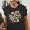 In My Music Teacher Era Retro Back To School Musician Band Men Women Men's V-Neck T-Shirt, funny gift In My Music Teacher Era Retro Back To School Musician Band Men Women Men's V-Neck T-Shirt, funny gift
