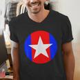 Nerdy Captain Sweatpants Retro Comic Book Fan Teacher Men's V-Neck T-Shirt, funny gift