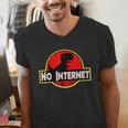 Nerdy No Internet Dinosaur Computer Science Teacher Men's V-Neck T-Shirt, Science Teacher Shirts, Internet Shirts, funny gift Nerdy No Internet Dinosaur Computer Science Teacher Men's V-Neck T-Shirt, Science Teacher Shirts, Internet Shirts, funny gift