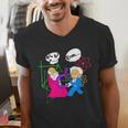 Nerdy Pythagoras Fighting Over C Squared Math Teacher Men's V-Neck T-Shirt, funny gift Nerdy Pythagoras Fighting Over C Squared Math Teacher Men's V-Neck T-Shirt, funny gift