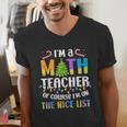 On The Nice List Christmas Math Teacher Women Men Men's V-Neck T-Shirt, funny gift On The Nice List Christmas Math Teacher Women Men Men's V-Neck T-Shirt, funny gift