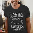 No More Tacos Punctuation Matters Taco English Teacher Men's V-Neck T-Shirt, English Teacher Shirts, funny gift