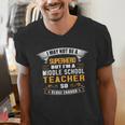 Not Superhero But Middle School Teacher For Men Women Men's V-Neck T-Shirt, funny gift Not Superhero But Middle School Teacher For Men Women Men's V-Neck T-Shirt, funny gift