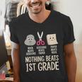 Nothing Beats 1st Grade Back To School Kids Teachers Men's V-Neck T-Shirt, funny gift Nothing Beats 1st Grade Back To School Kids Teachers Men's V-Neck T-Shirt, funny gift