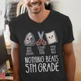 Nothing Beats 5th Grade Back To School Kids Teachers Men's V-Neck T-Shirt, funny gift