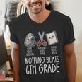 Nothing Beats 6th Grade Back To School Kids Teachers Men's V-Neck T-Shirt, funny gift Nothing Beats 6th Grade Back To School Kids Teachers Men's V-Neck T-Shirt, funny gift